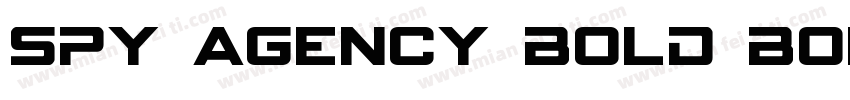 Spy Agency Bold Bold字体转换